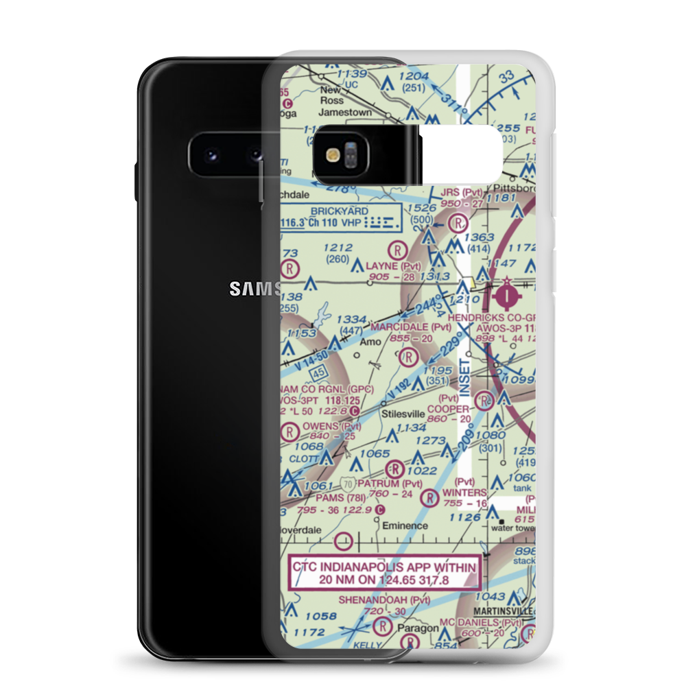Marcidale Airport (8IN9) VFR Sectional Samsung Case Samsung Galaxy S10 model shown