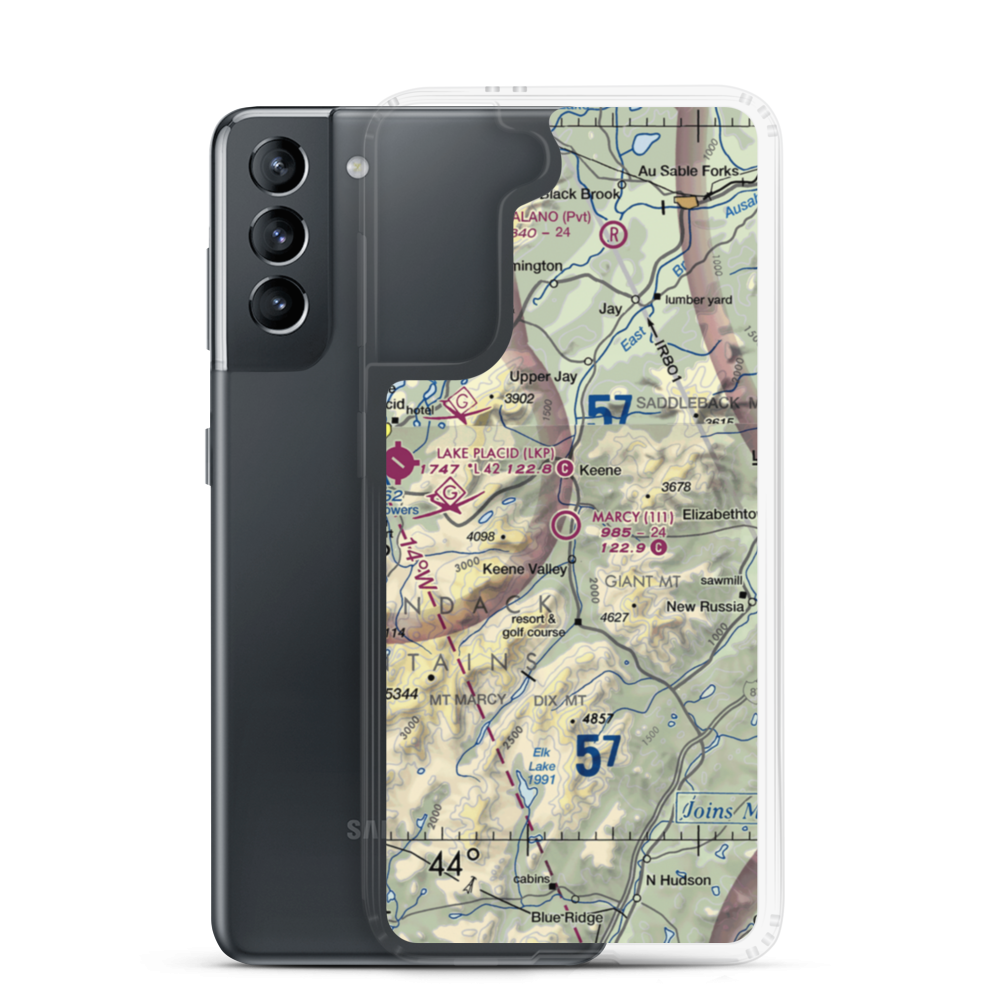 Marcy Field (1I1) VFR Sectional Samsung Case Samsung Galaxy S21 model shown