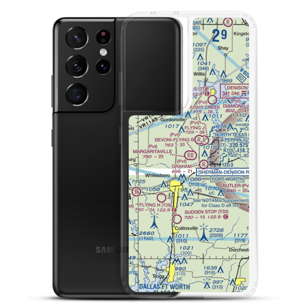 Margaritaville Airport (68XS) VFR Sectional Samsung Case Samsung Galaxy S21 Ultra model shown