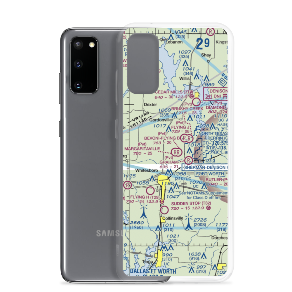 Margaritaville Airport (68XS) VFR Sectional Samsung Case Samsung Galaxy S20 model shown