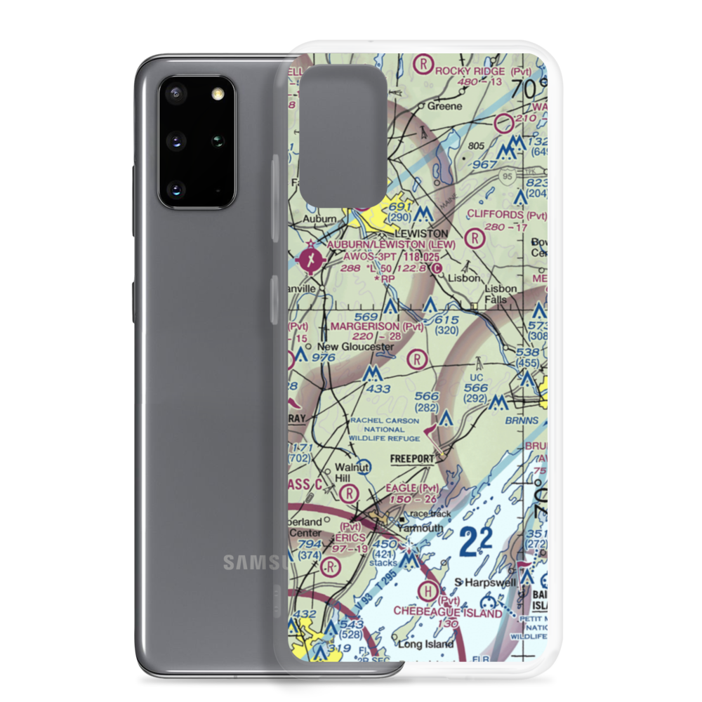 Margerison Airport (ME75) VFR Sectional Samsung Case Samsung Galaxy S20 Plus model shown