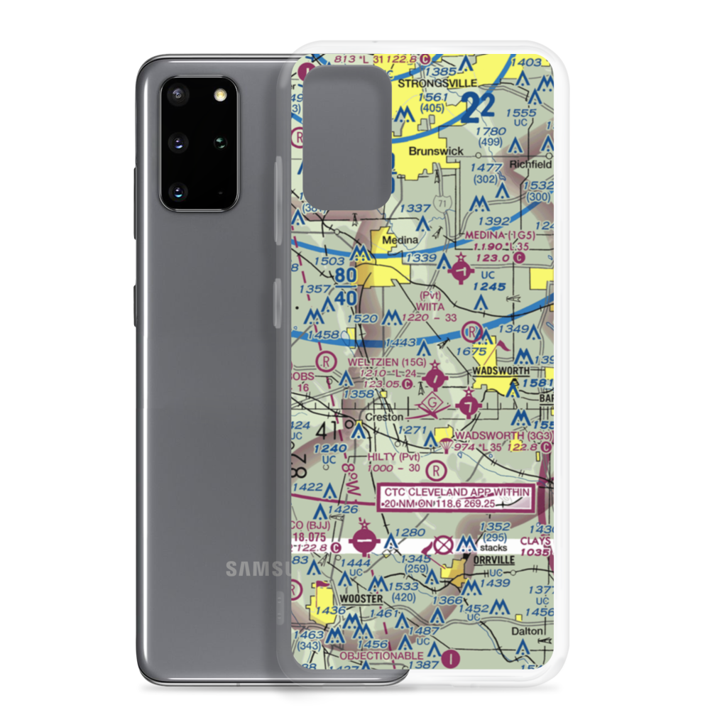 Margos Sky Ranch Airport (8OA9) VFR Sectional Samsung Case Samsung Galaxy S20 Plus model shown