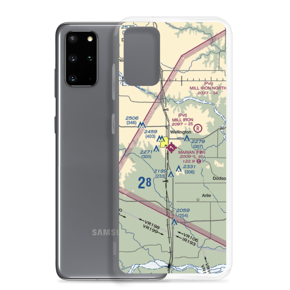 Marian Airpark (F06) VFR Sectional Samsung Case Samsung Galaxy S20 Plus model shown