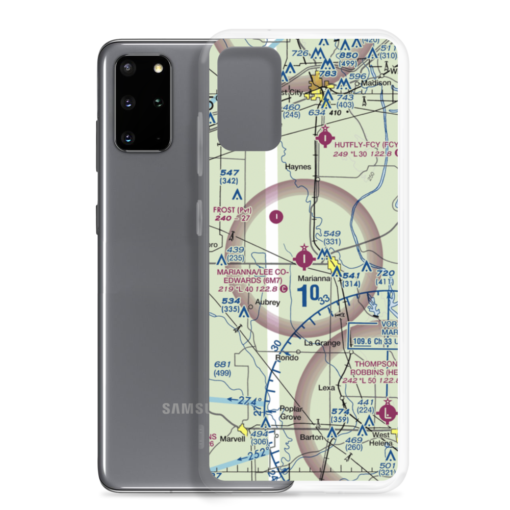 Marianna Lee County Steve Edwards Field (6M7) VFR Sectional Samsung Case Samsung Galaxy S20 Plus model shown