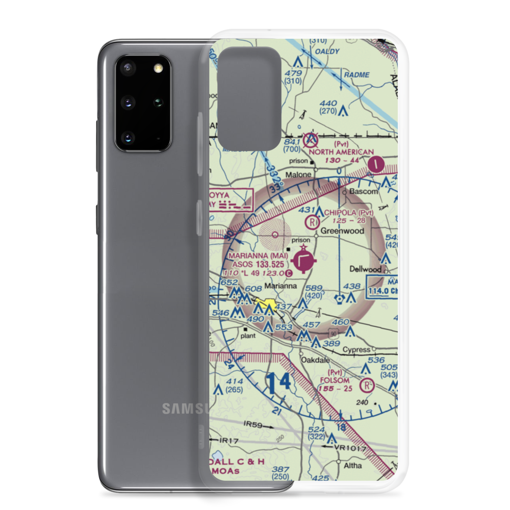 Marianna Municipal Airport (MAI) VFR Sectional Samsung Case Samsung Galaxy S20 Plus model shown