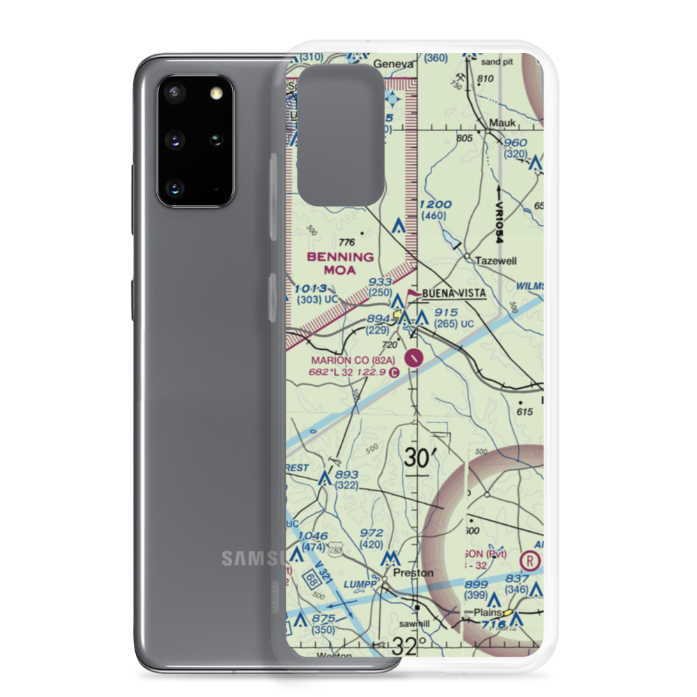 Marion County Airport (82A) VFR Sectional Samsung Case Samsung Galaxy S20 Plus model shown