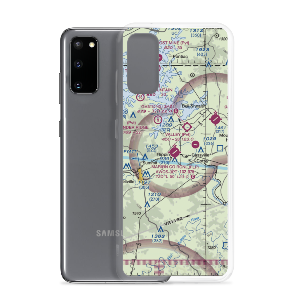 Marion County Regional Airport (FLP) VFR Sectional Samsung Case Samsung Galaxy S20 model shown