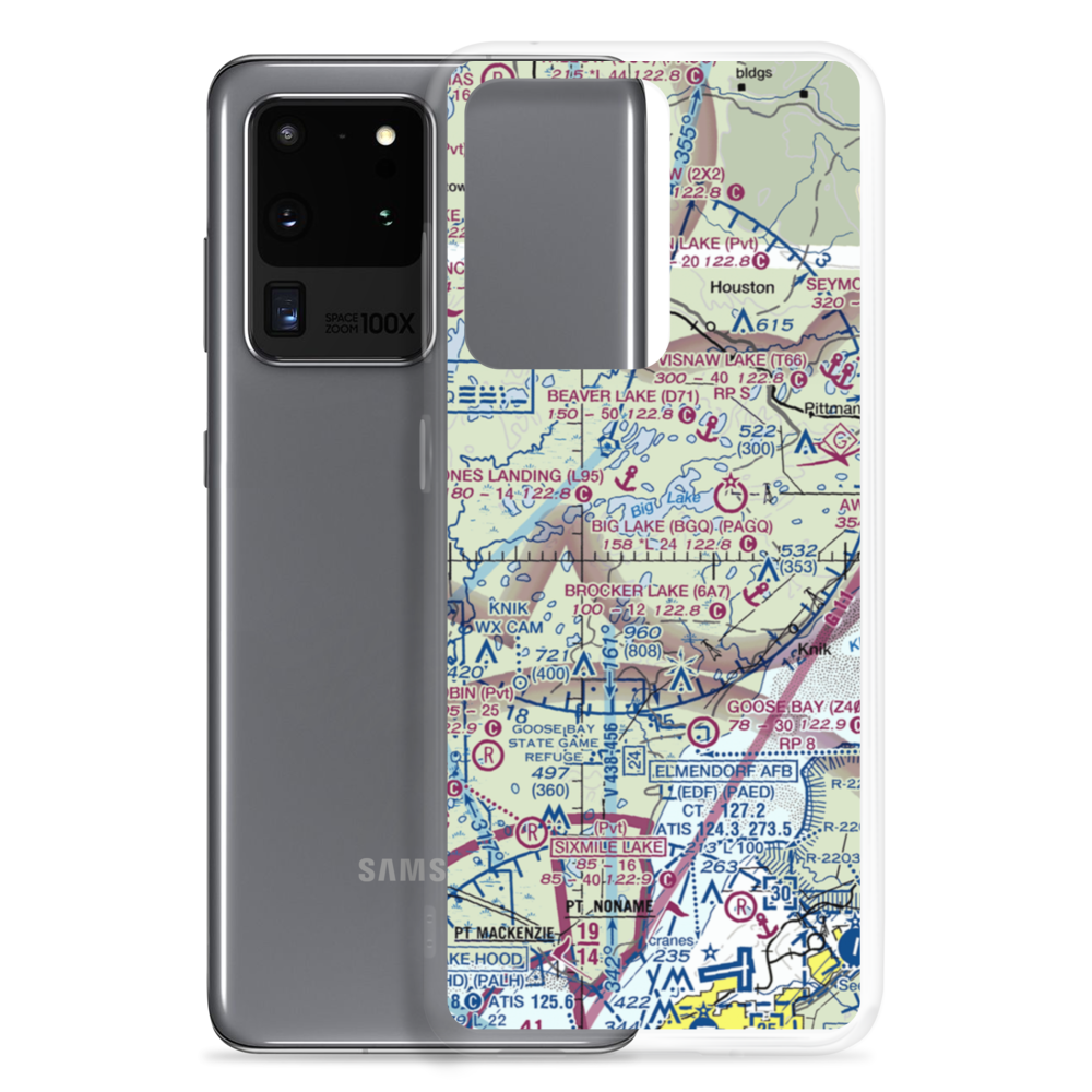 Marion Seaplane Base (85AK) VFR Sectional Samsung Case Samsung Galaxy S20 Ultra model shown