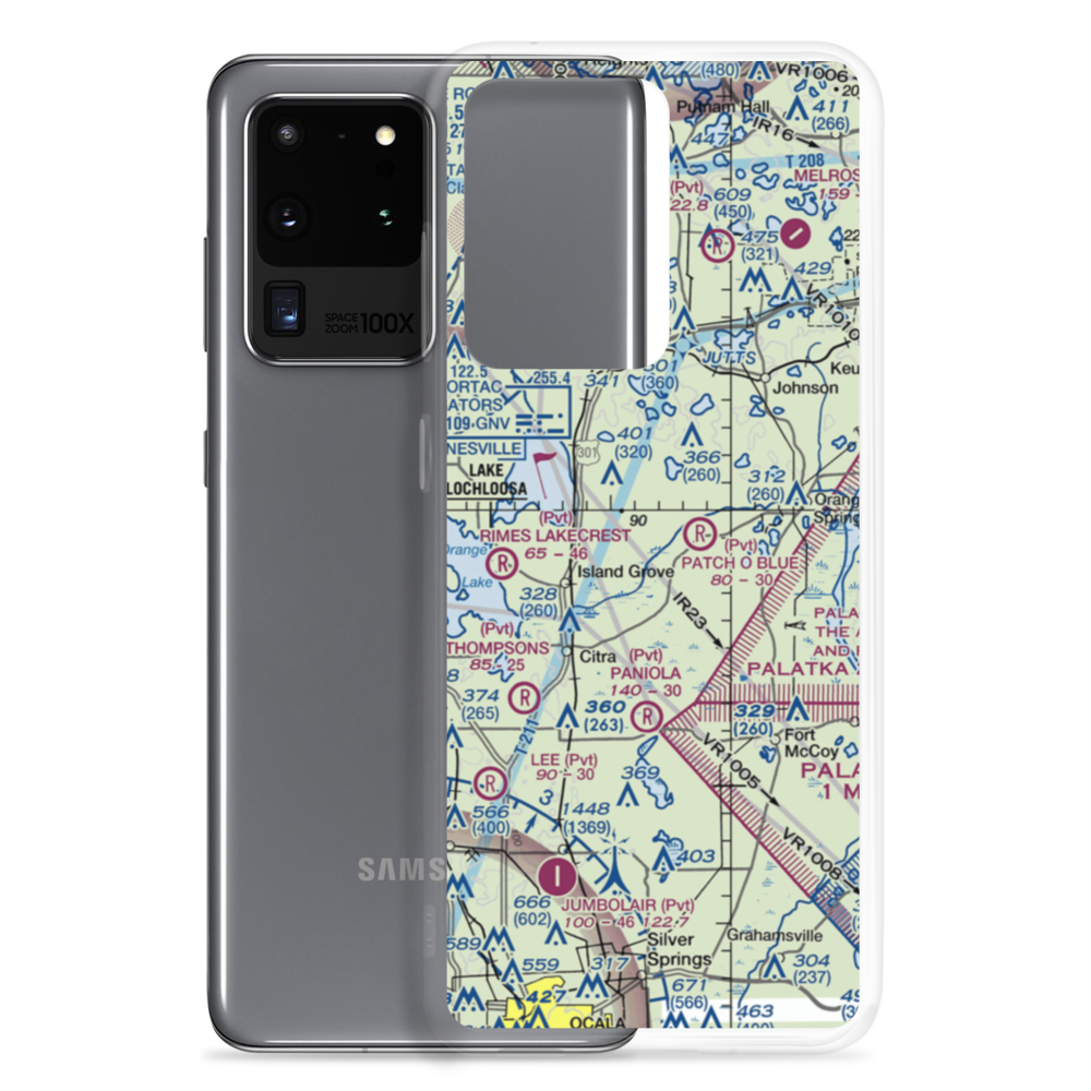 Marjorie Kennan Rawlings Airport (2FD2) VFR Sectional Samsung Case Samsung Galaxy S20 Ultra model shown