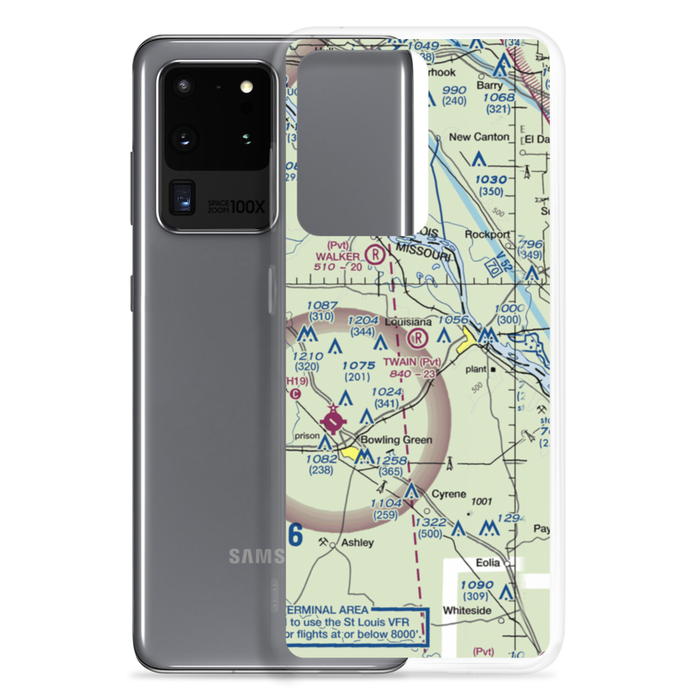 Mark Twain Air Park (4MO6) VFR Sectional Samsung Case Samsung Galaxy S20 Ultra model shown