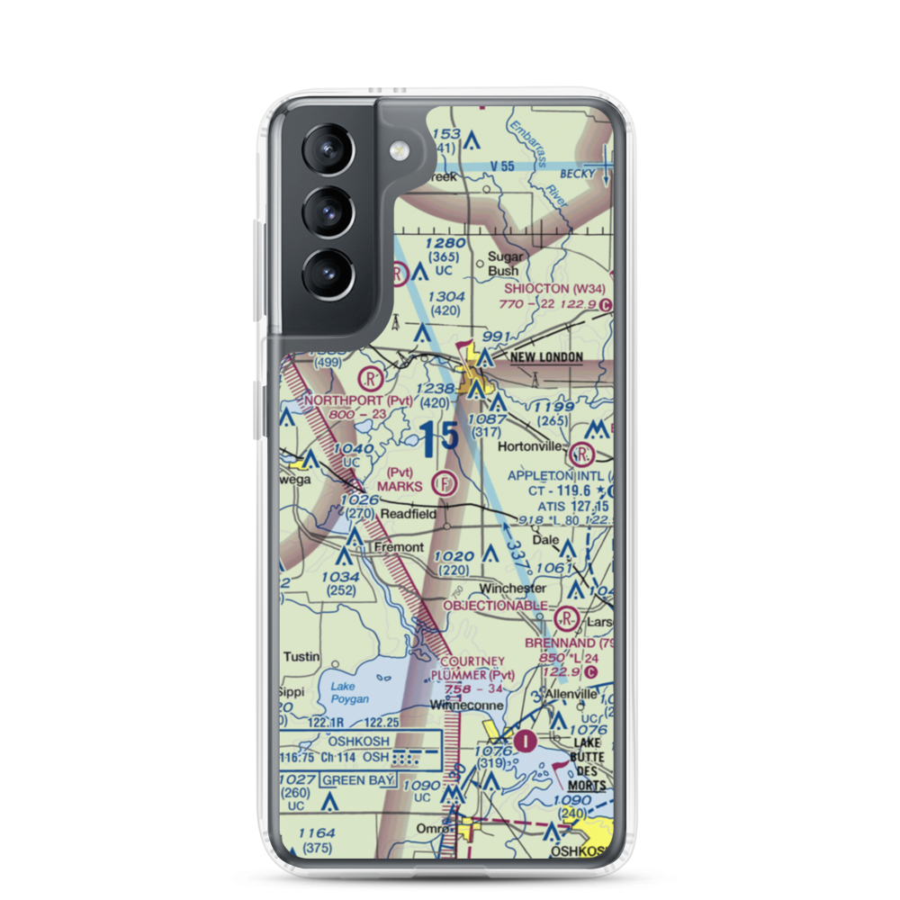 Mark's Park & Airfield (3WN4) VFR Sectional Samsung Case Samsung Galaxy S21 model shown