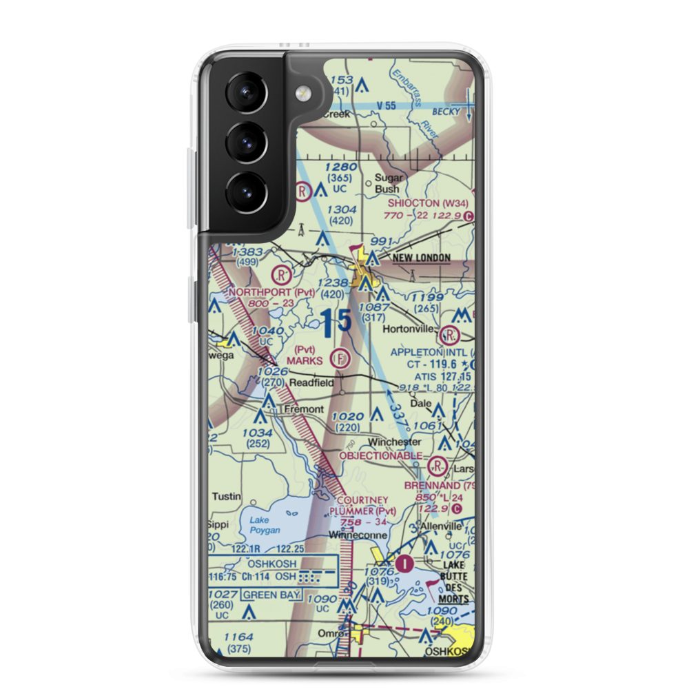 Mark's Park & Airfield (3WN4) VFR Sectional Samsung Case Samsung Galaxy S21 Plus model shown