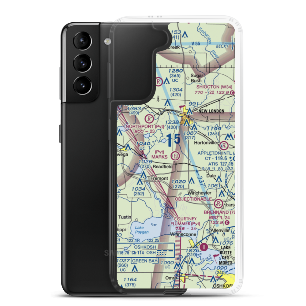 Mark's Park & Airfield (3WN4) VFR Sectional Samsung Case Samsung Galaxy S21 Plus model shown