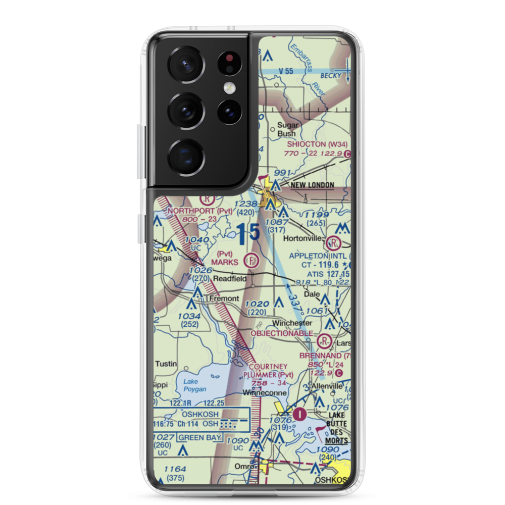 Mark's Park & Airfield (3WN4) VFR Sectional Samsung Case Samsung Galaxy S21 Ultra model shown
