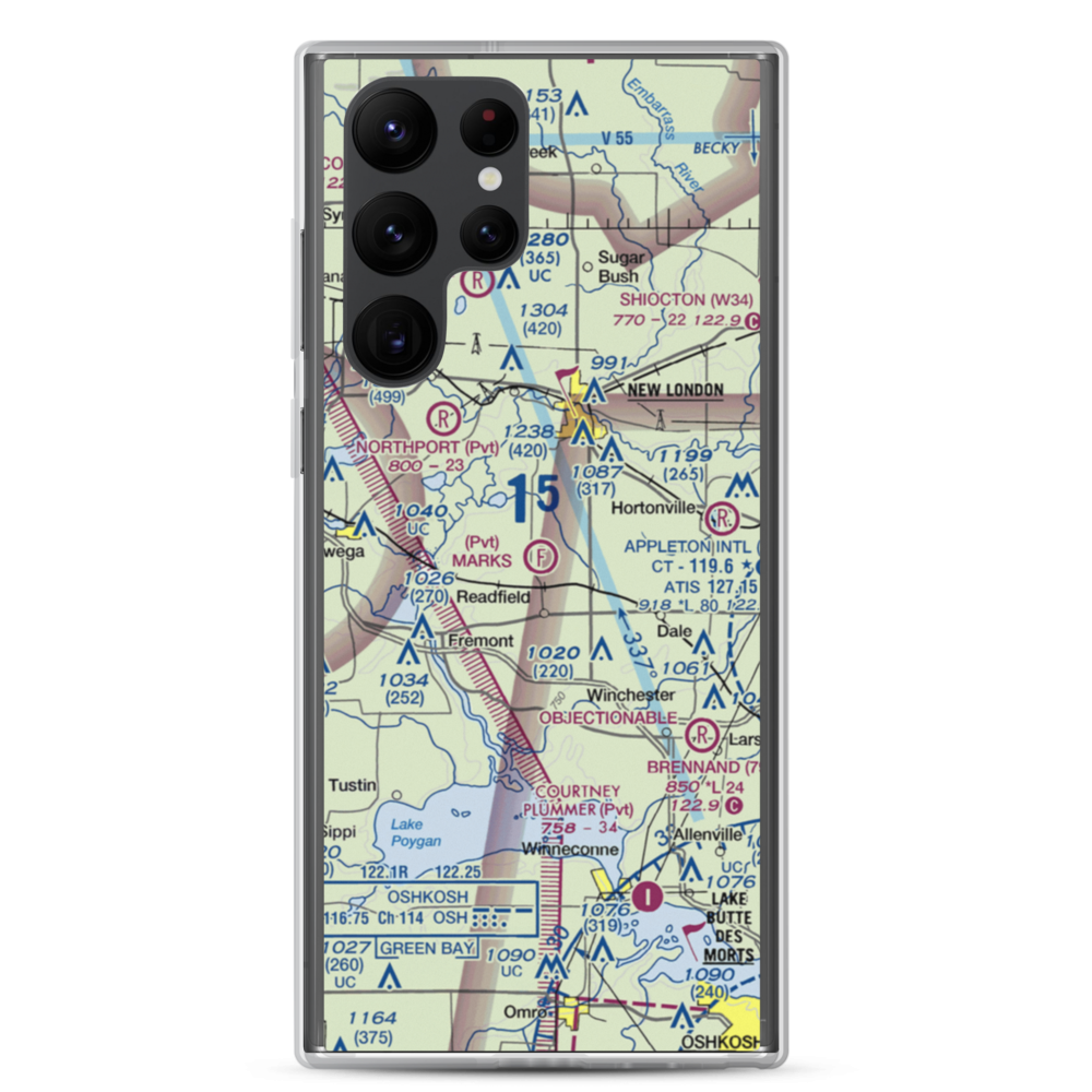 Mark's Park & Airfield (3WN4) VFR Sectional Samsung Case Samsung Galaxy S22 Ultra model shown