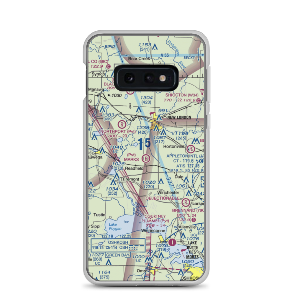 Mark's Park & Airfield (3WN4) VFR Sectional Samsung Case Samsung Galaxy S10e model shown