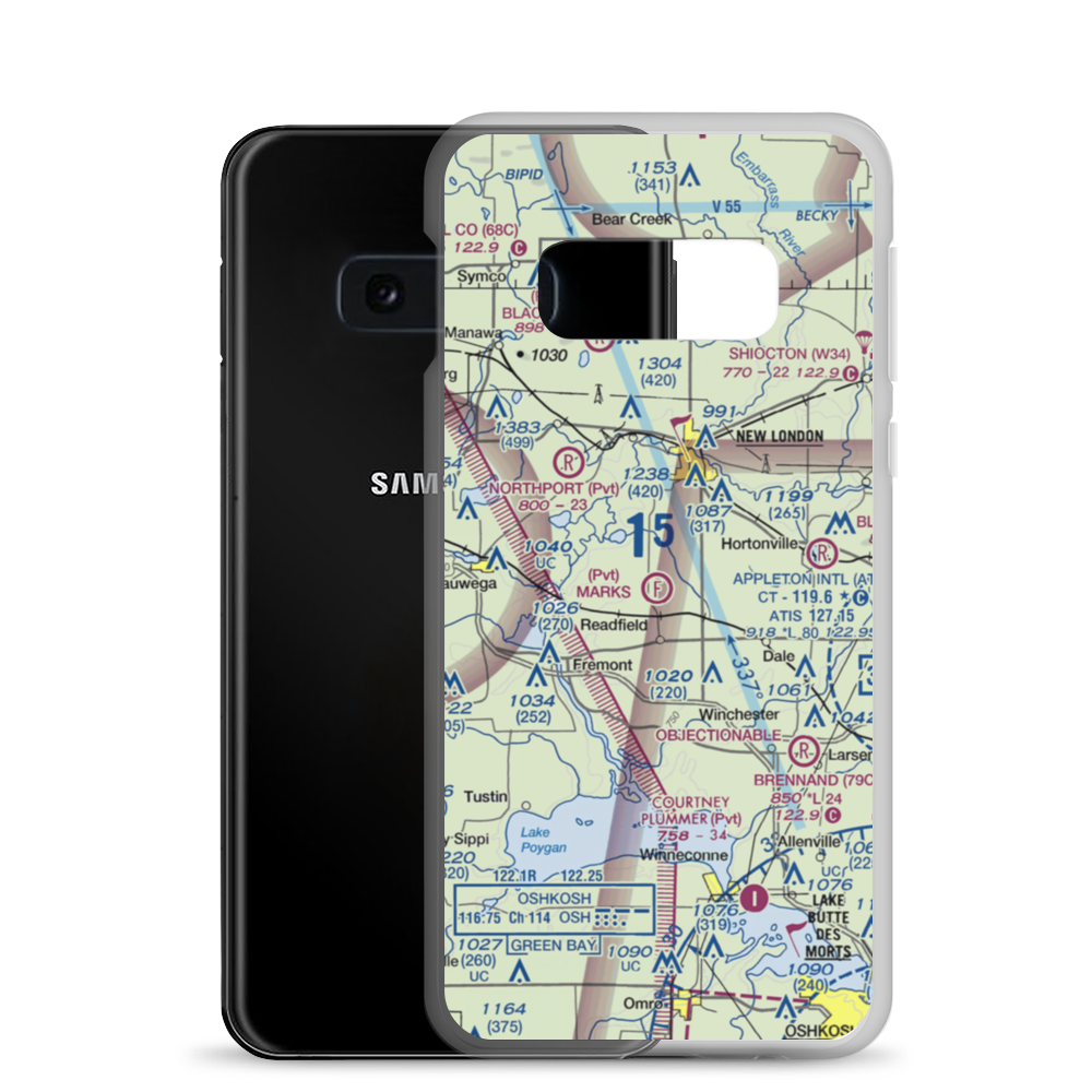 Mark's Park & Airfield (3WN4) VFR Sectional Samsung Case Samsung Galaxy S10e model shown