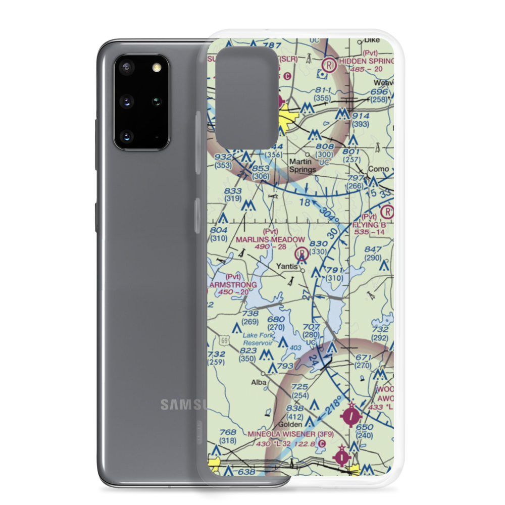Marlin'S Meadow Airport (XS48) VFR Sectional Samsung Case Samsung Galaxy S20 Plus model shown