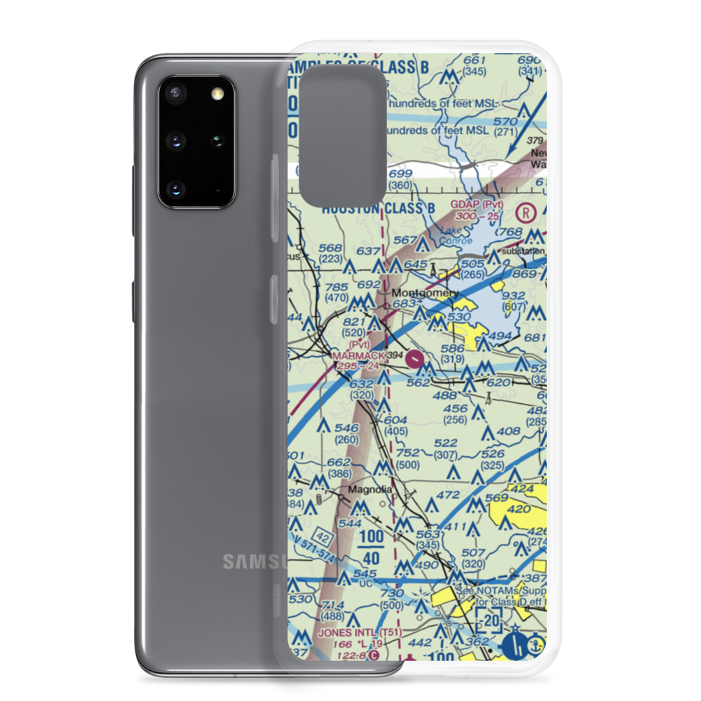 Marmack Airport (TE85) VFR Sectional Samsung Case Samsung Galaxy S20 Plus model shown