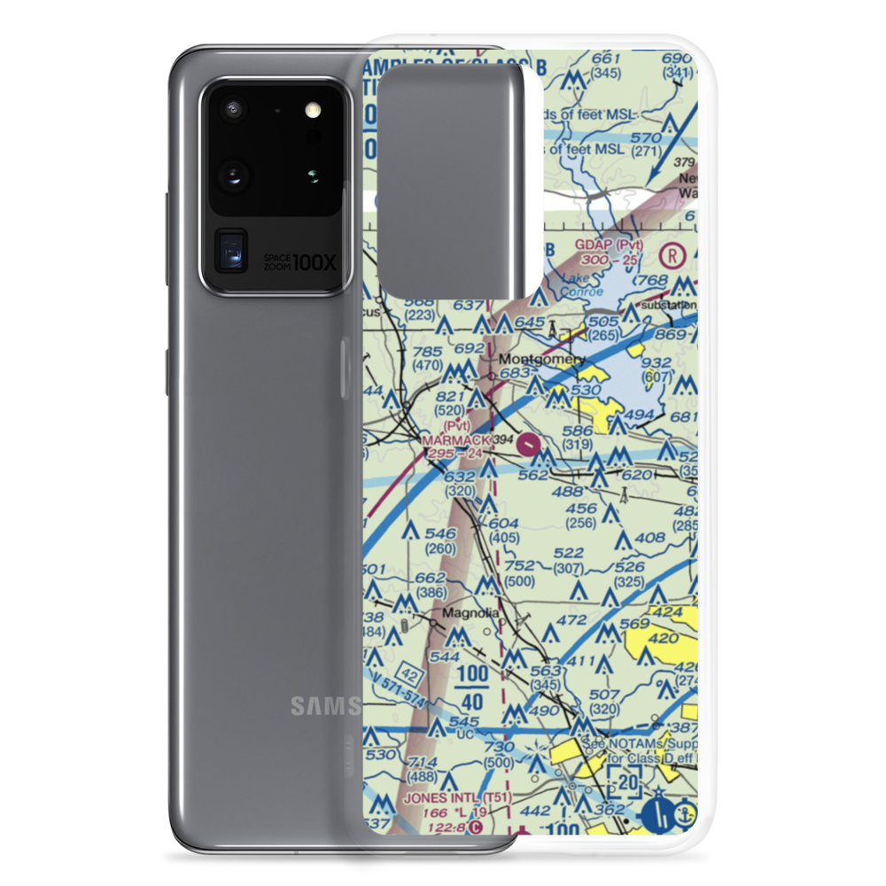 Marmack Airport (TE85) VFR Sectional Samsung Case Samsung Galaxy S20 Ultra model shown