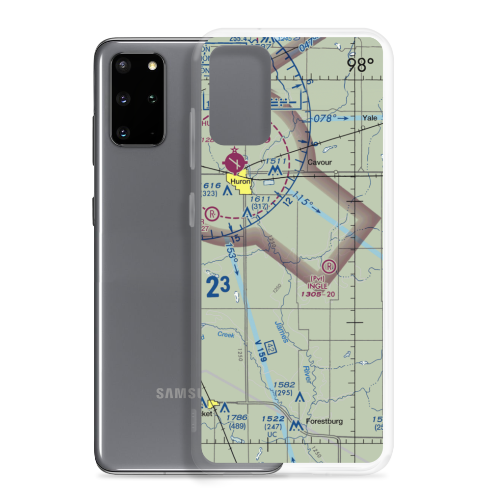 Marone Airport (SD84) VFR Sectional Samsung Case Samsung Galaxy S20 Plus model shown