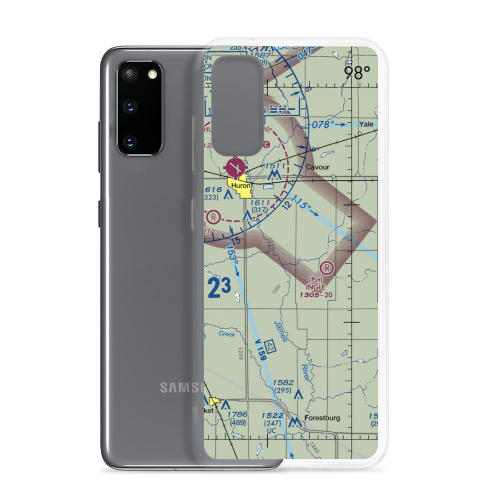 Marone Airport (SD84) VFR Sectional Samsung Case Samsung Galaxy S20 model shown