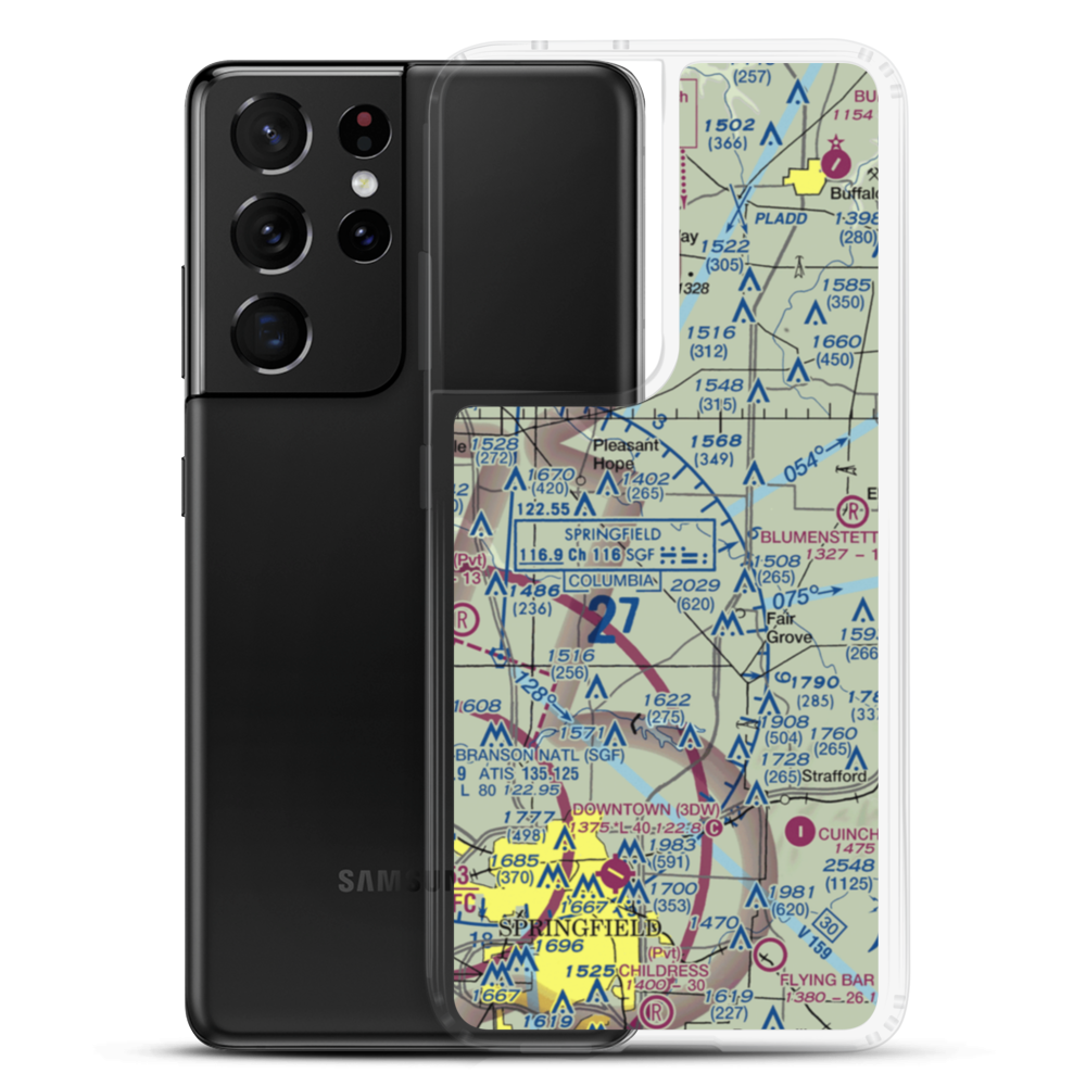 Marshall Field (MO14) VFR Sectional Samsung Case Samsung Galaxy S21 Ultra model shown