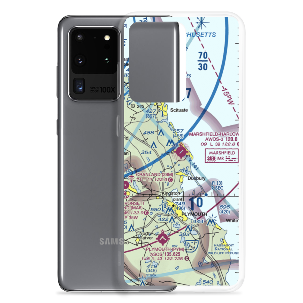 Marshfield Municipal George Harlow Field (GHG) VFR Sectional Samsung Case Samsung Galaxy S20 Ultra model shown