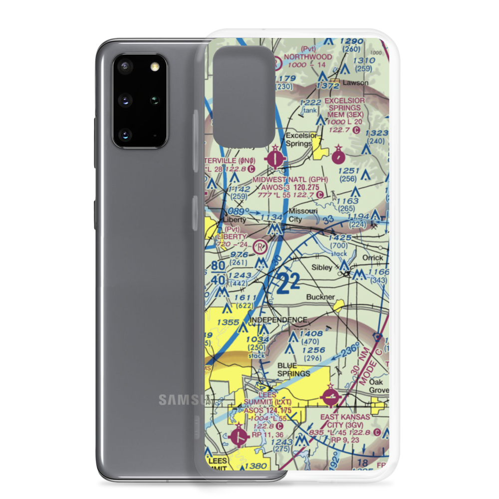 Martens Airport (4MO8) VFR Sectional Samsung Case Samsung Galaxy S20 Plus model shown