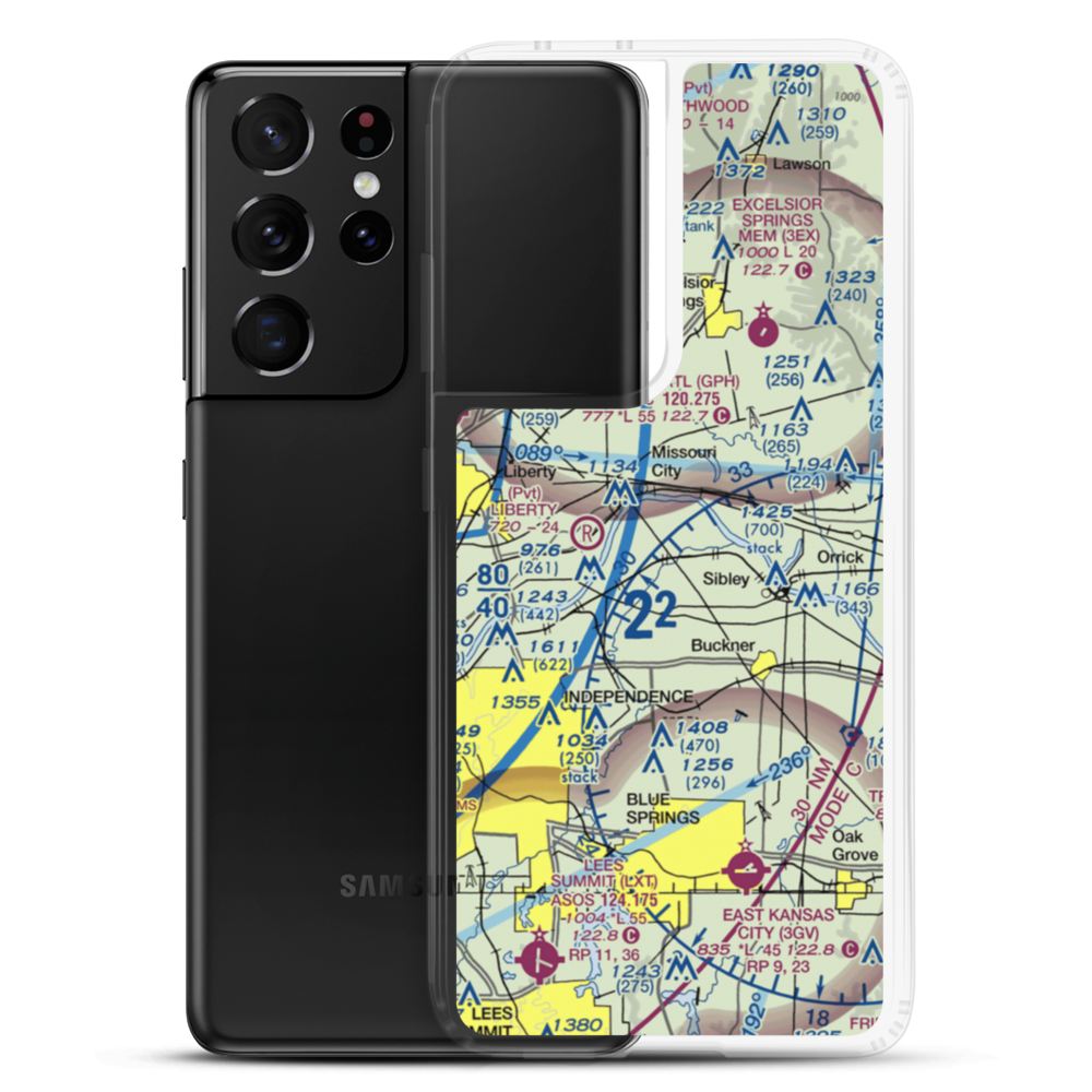 Martens Airport (4MO8) VFR Sectional Samsung Case Samsung Galaxy S21 Ultra model shown