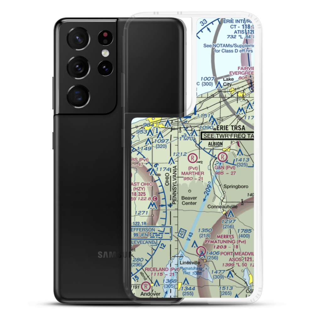 Marther Field (75PA) VFR Sectional Samsung Case Samsung Galaxy S21 Ultra model shown