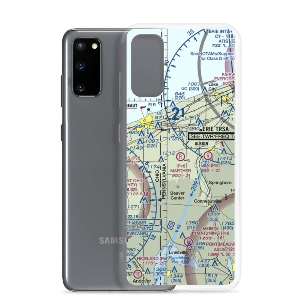 Marther Field (75PA) VFR Sectional Samsung Case Samsung Galaxy S20 model shown
