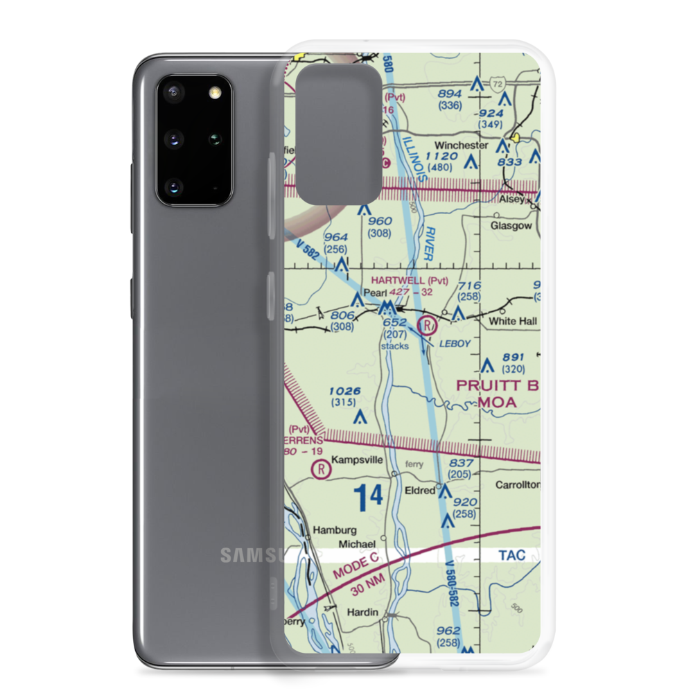 Martin Airport (80IS) VFR Sectional Samsung Case Samsung Galaxy S20 Plus model shown