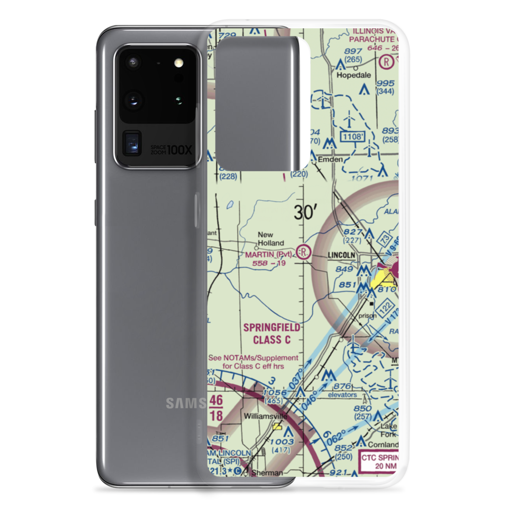 Martin Airport (IL64) VFR Sectional Samsung Case Samsung Galaxy S20 Ultra model shown