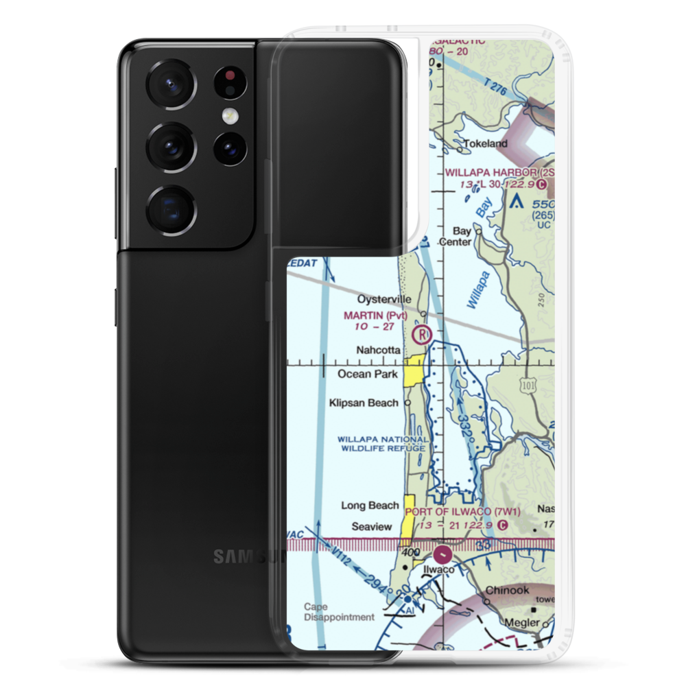 Martin Airport (WN88) VFR Sectional Samsung Case Samsung Galaxy S21 Ultra model shown
