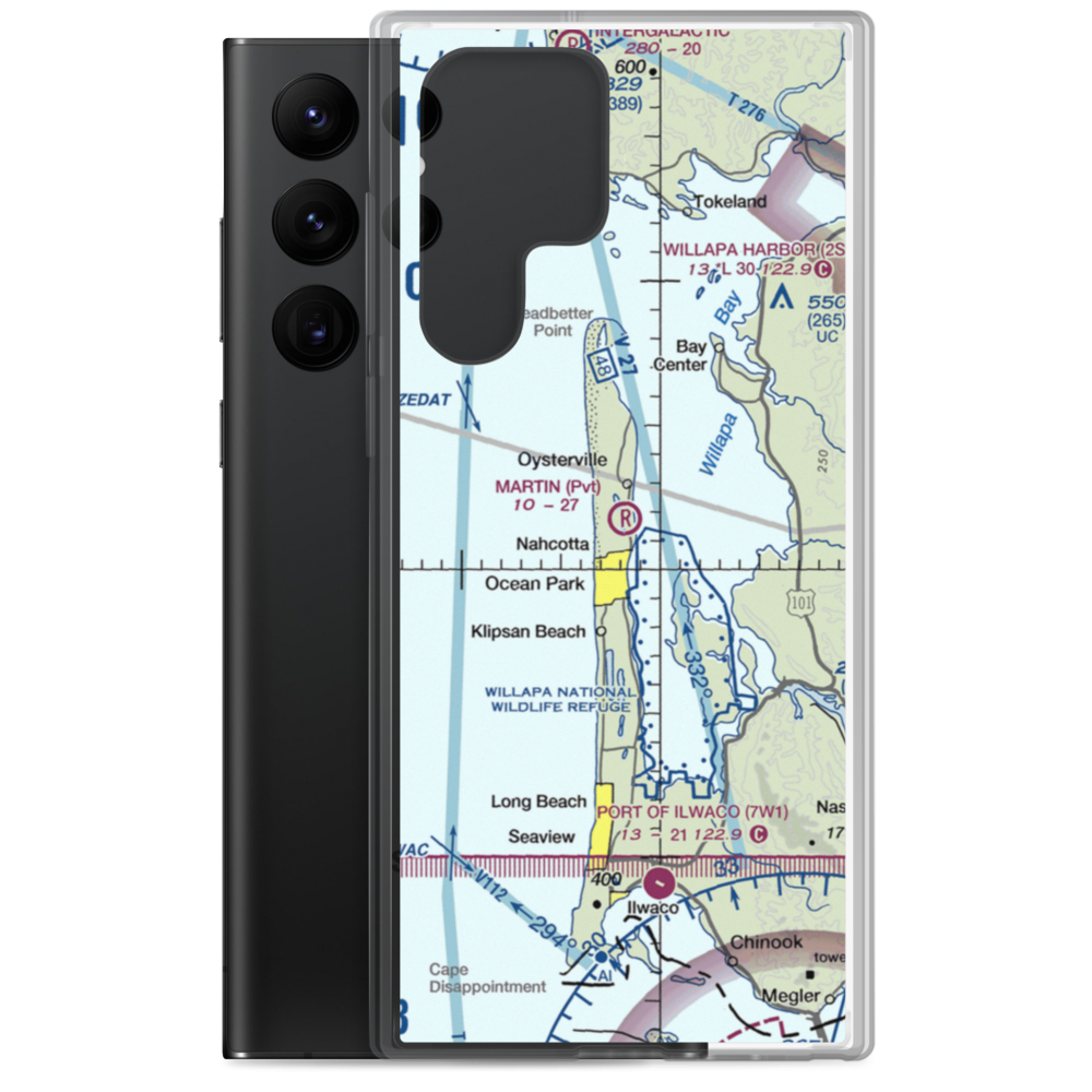 Martin Airport (WN88) VFR Sectional Samsung Case Samsung Galaxy S22 Ultra model shown