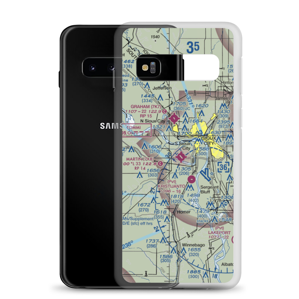 Martin Field (7K8) VFR Sectional Samsung Case Samsung Galaxy S10 model shown