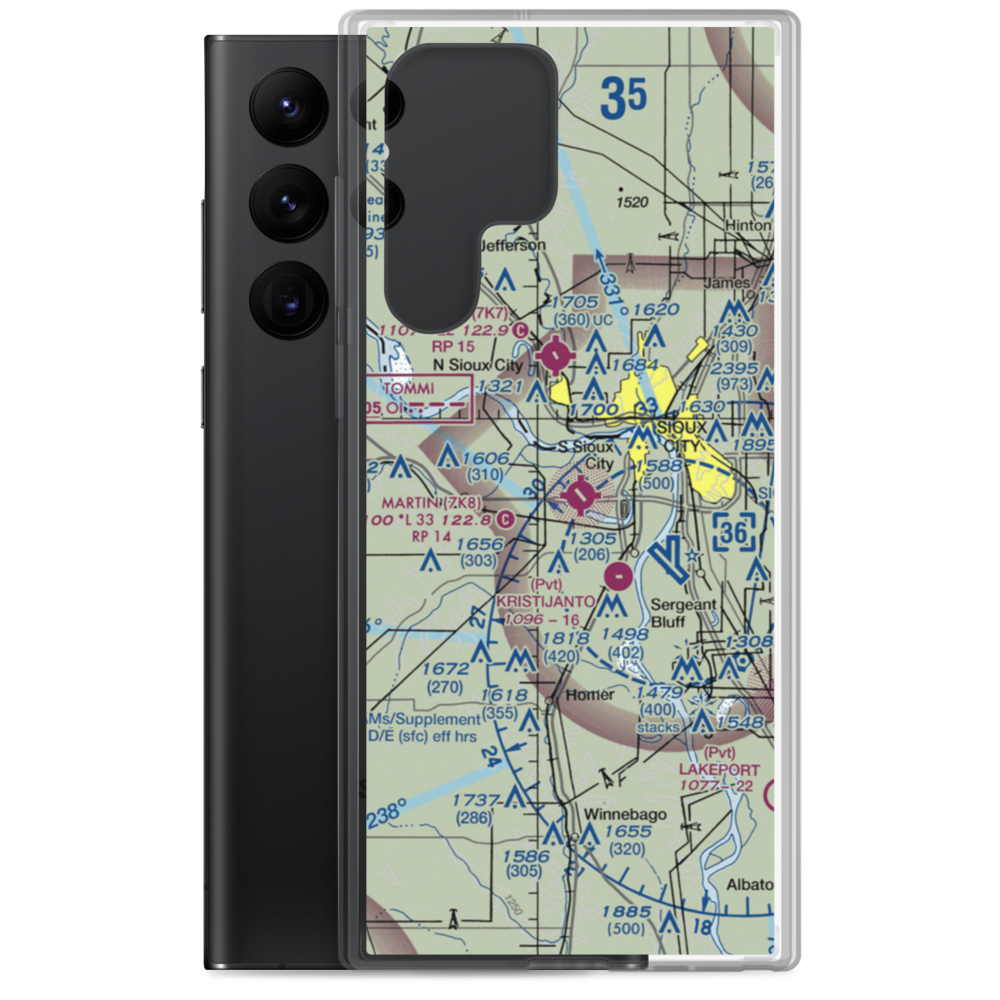 Martin Field (7K8) VFR Sectional Samsung Case Samsung Galaxy S22 Ultra model shown