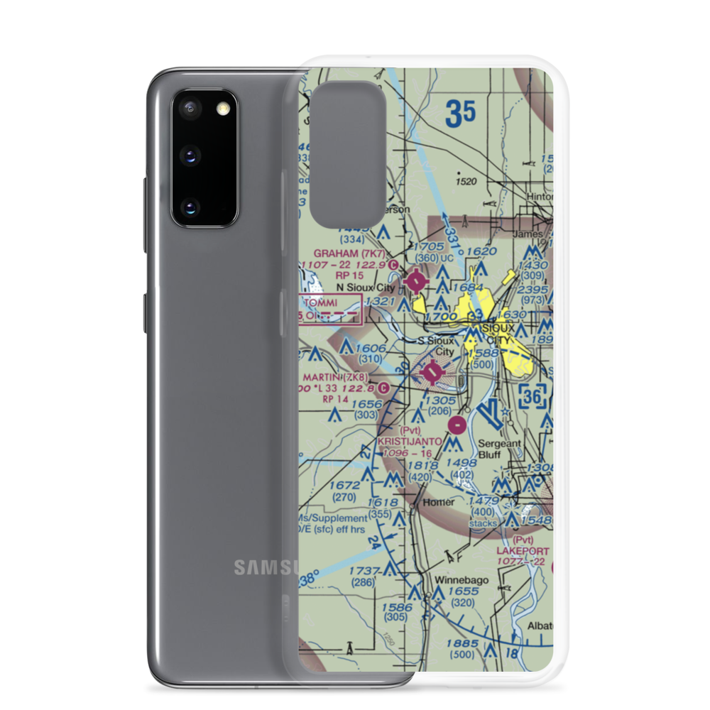 Martin Field (7K8) VFR Sectional Samsung Case Samsung Galaxy S20 model shown