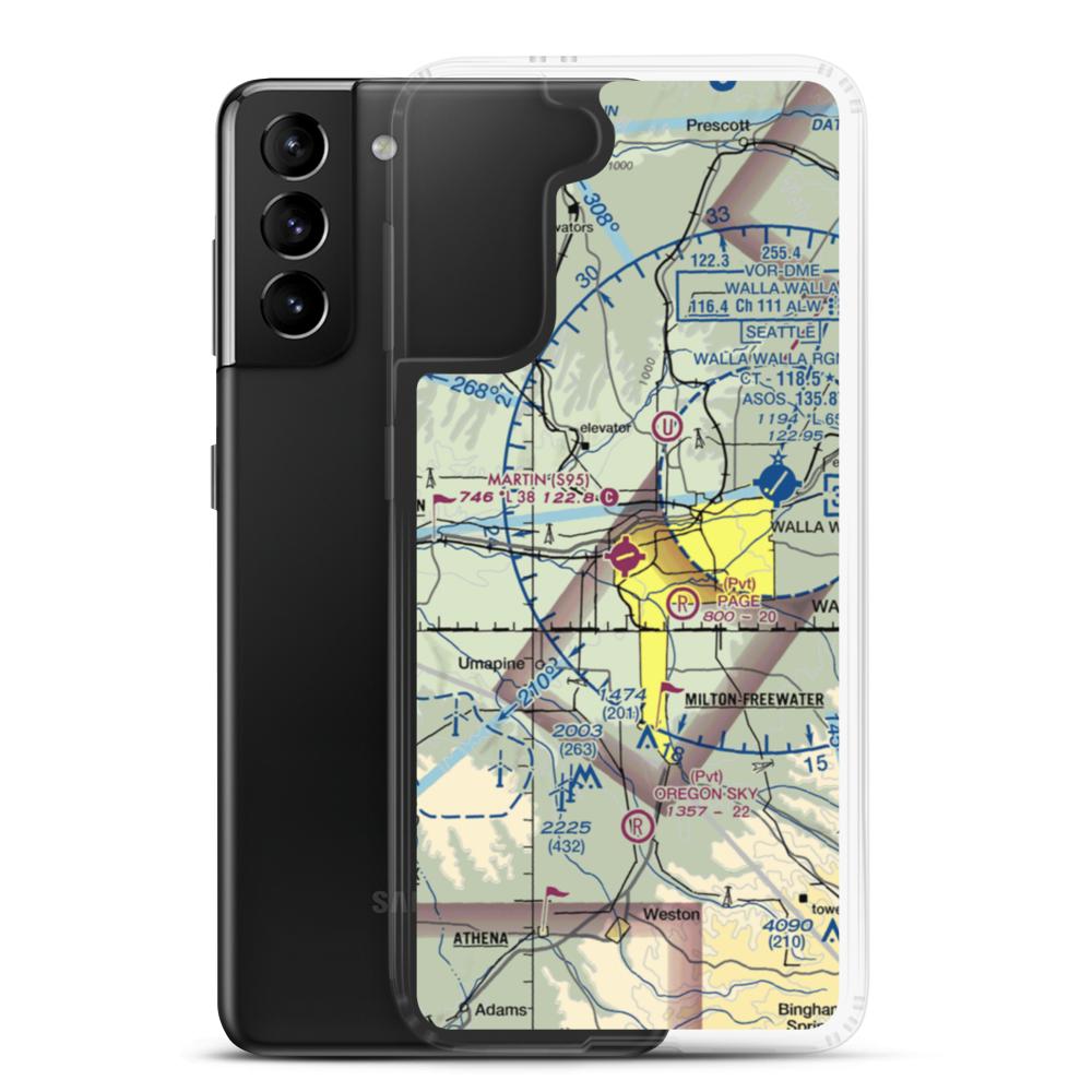 Martin Field (S95) VFR Sectional Samsung Case Samsung Galaxy S21 Plus model shown