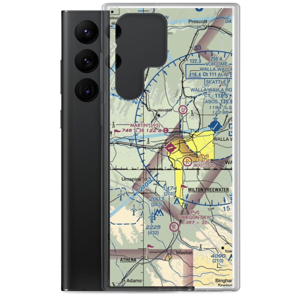 Martin Field (S95) VFR Sectional Samsung Case Samsung Galaxy S22 Ultra model shown