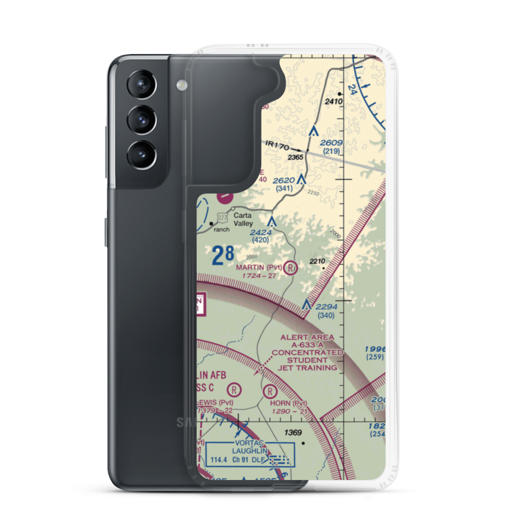 Martin Ranch Airport (65TS) VFR Sectional Samsung Case Samsung Galaxy S21 model shown