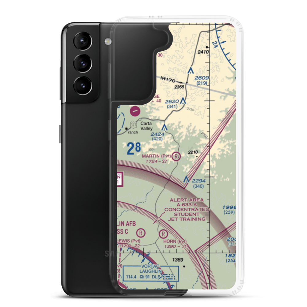 Martin Ranch Airport (65TS) VFR Sectional Samsung Case Samsung Galaxy S21 Plus model shown
