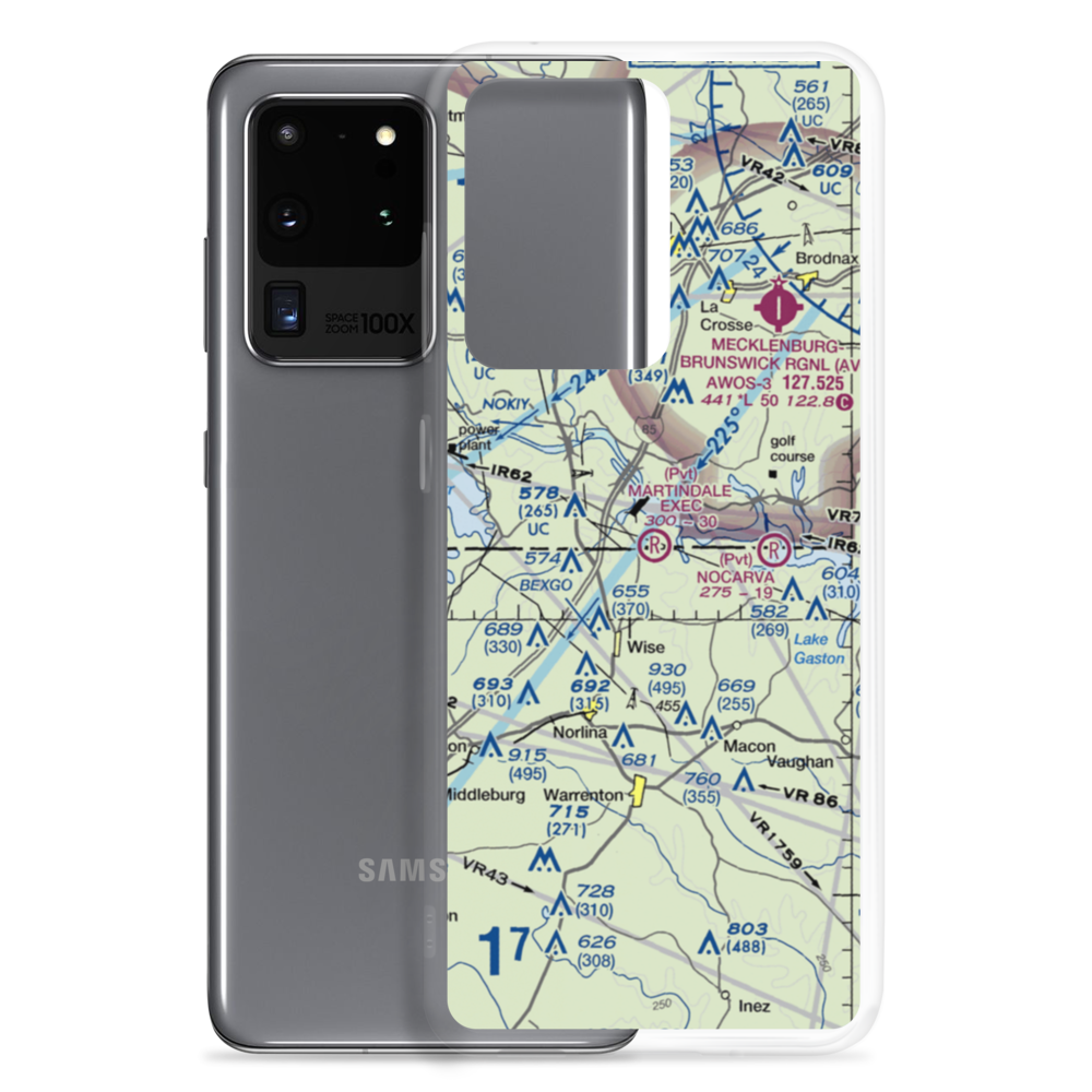 Martindale Executive Airpark (70NC) VFR Sectional Samsung Case Samsung Galaxy S20 Ultra model shown