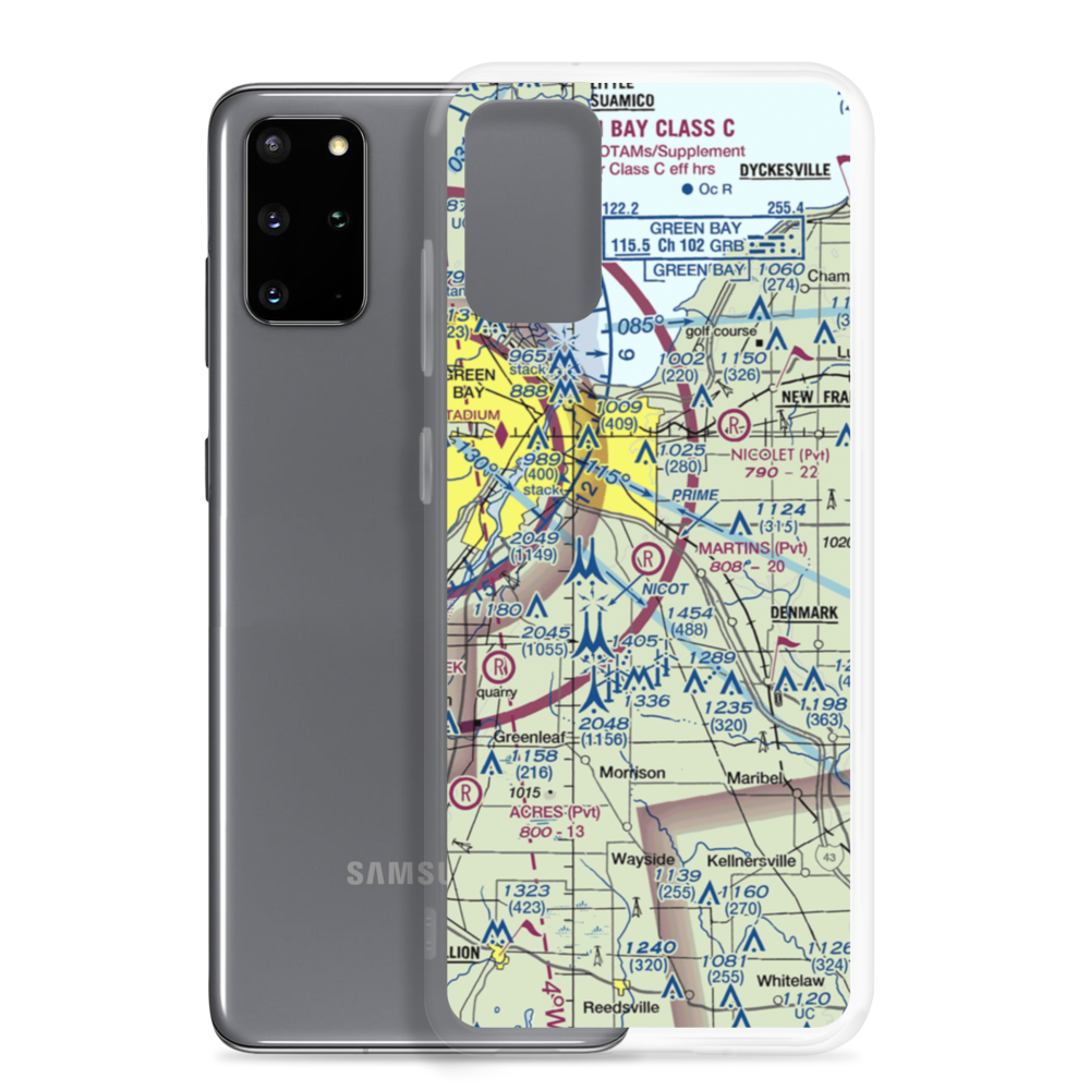 Martins Aerodrome (WI78) VFR Sectional Samsung Case Samsung Galaxy S20 Plus model shown