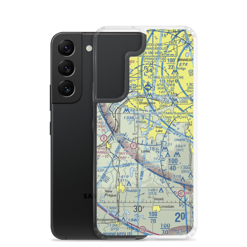 Marty's Tranquility Base (MN76) VFR Sectional Samsung Case Samsung Galaxy S22 model shown