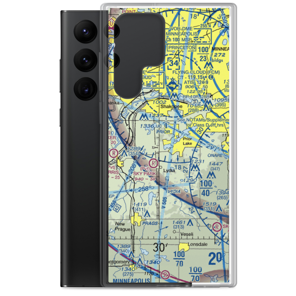 Marty's Tranquility Base (MN76) VFR Sectional Samsung Case Samsung Galaxy S22 Ultra model shown