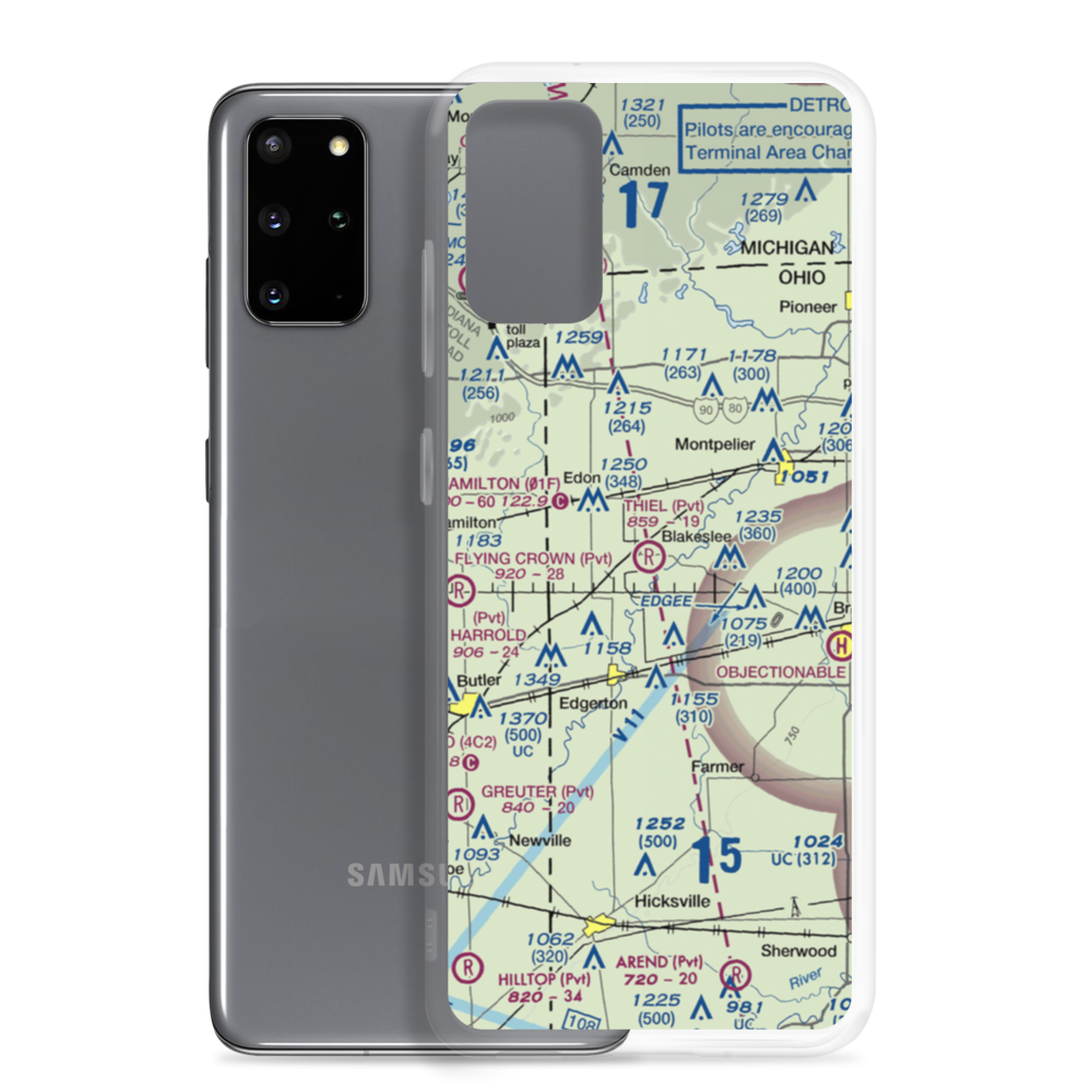 Marvin Thiel Field (OI72) VFR Sectional Samsung Case Samsung Galaxy S20 Plus model shown