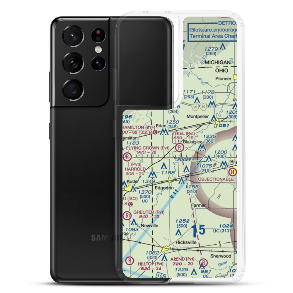 Marvin Thiel Field (OI72) VFR Sectional Samsung Case Samsung Galaxy S21 Ultra model shown