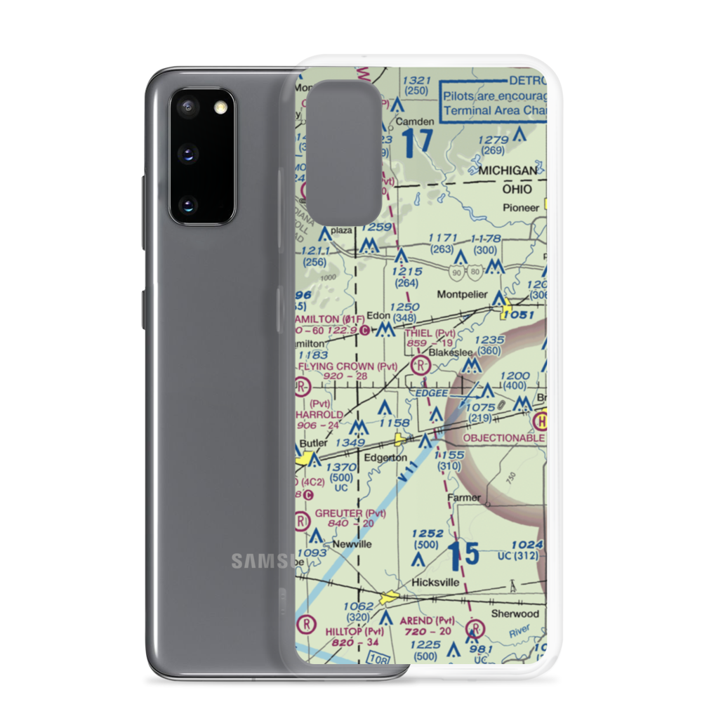 Marvin Thiel Field (OI72) VFR Sectional Samsung Case Samsung Galaxy S20 model shown